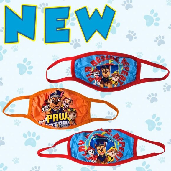 Paw Patrol | Accessories | Paw Patrol 3 Pack Reusable Face Mask For ...